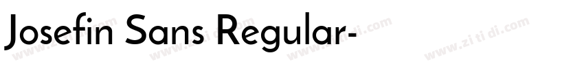 Josefin Sans Regular字体转换